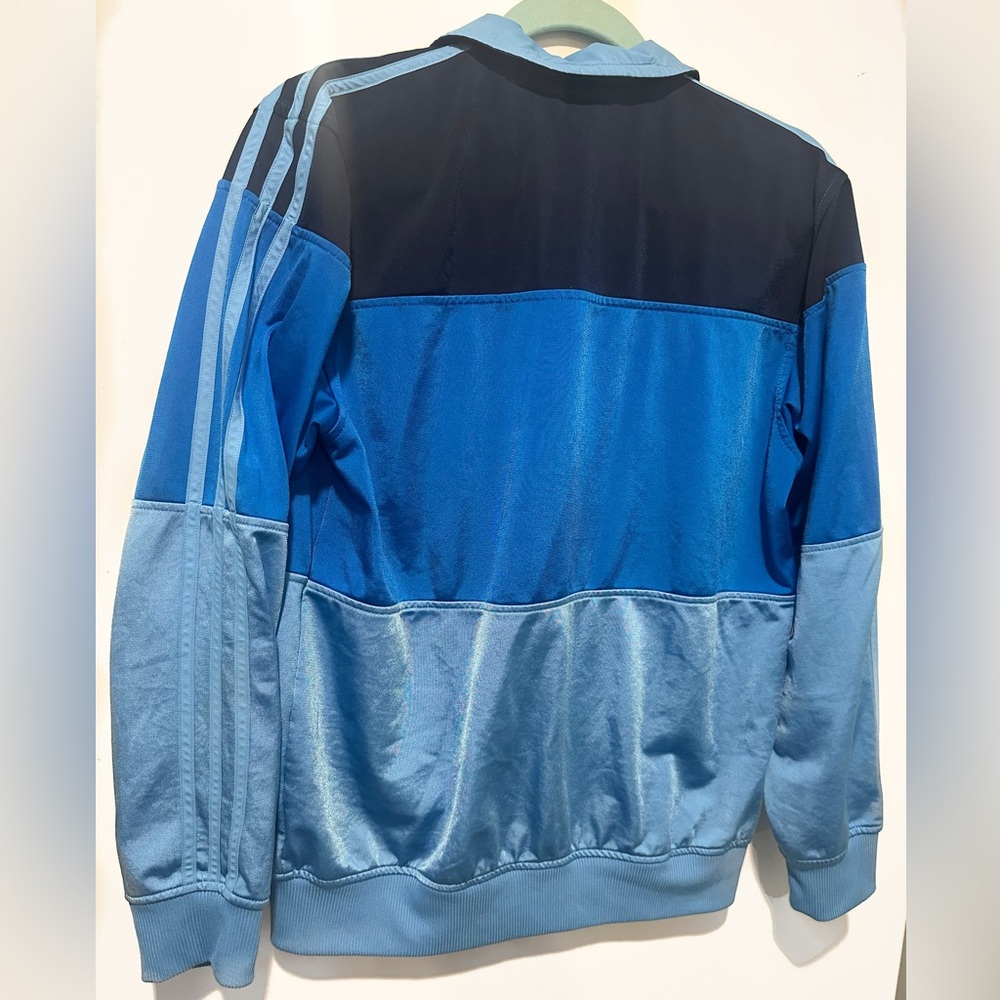 NWT Adidas Allday Blue Tricolor Track Jacket Size Small Men’s/Unisex - Picture 2 of 5
